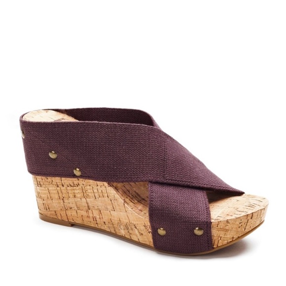 Lucky Brand Shoes Lucky Brand Miller Wedges Cork Platform Chocolate